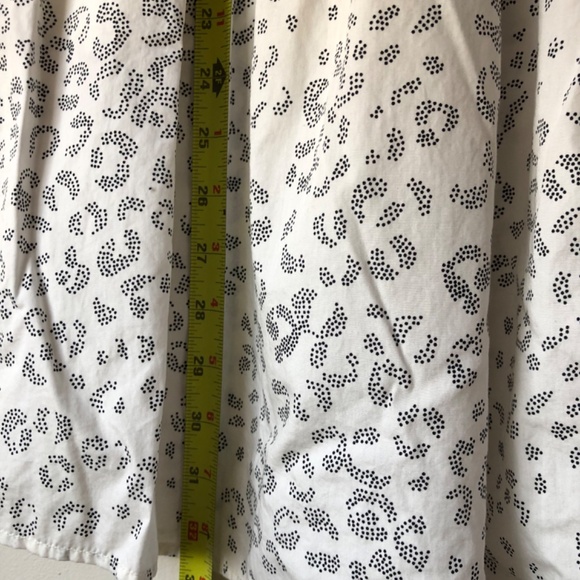 Cream Cheetah Print XSmall Dress Flutter Pockets Womens - Picture 6 of 7